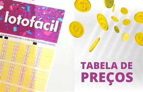 tabela de preço da lotofácil - quantos números ganha na lotofácil